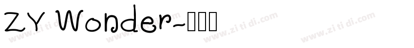 ZY Wonder字体转换